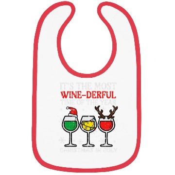 Discover Christmas In July Winederful Bibs
