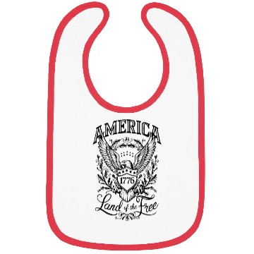 Discover Independence Day Art 4 July American Eagle Bibs
