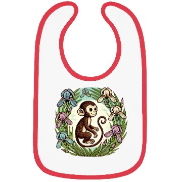 Discover Iris Monkey Bibs