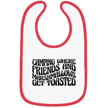 Discover Camping Where Friends and Marshmallows Toast 4 Bibs