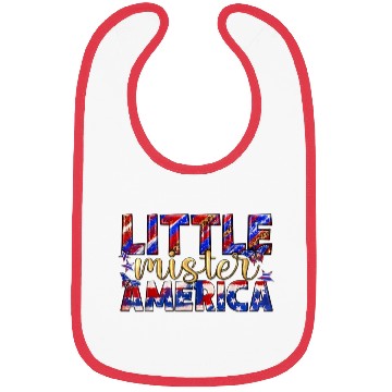 Discover Little America Patriotic Freedom Bibs