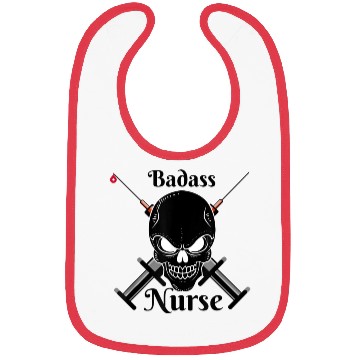 Discover Badass Nurse Nursing student Bibs