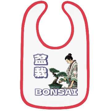 Discover Bonsai Caretaker in Ukiyo-e Bibs