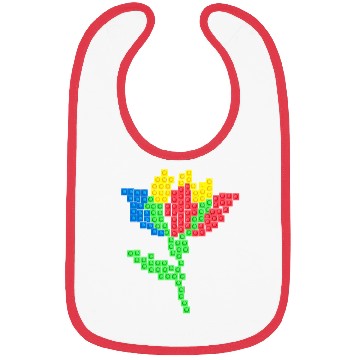 Discover Master Builder Building Blocks Brick Flower Bibs