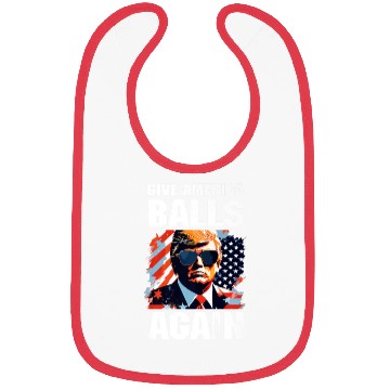 Discover America Trump 2024 Patriotic Republican Bibs