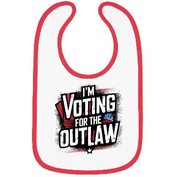 Discover I’M VOTING FOR THE OUTLAW Bibs