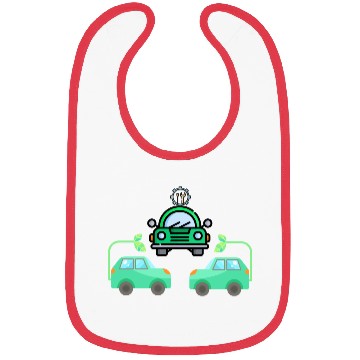 Discover green car Bibs