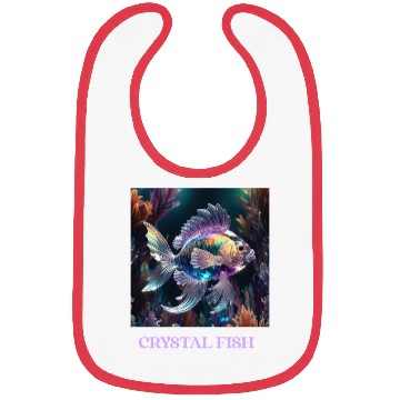 Discover Colorful Crystal Glass Fantasy Fish Bibs