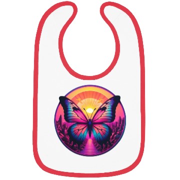 Discover Synthwave ButterFly at Sunset Bibs