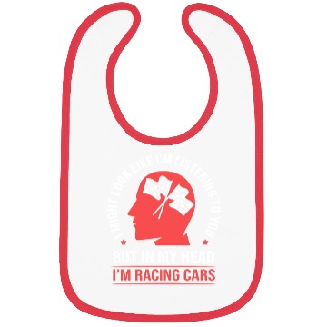Discover Race Car Funny Car Lover Drag Racing Bibs
