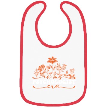 Discover In My Psychologist Era Floral Art Bibs