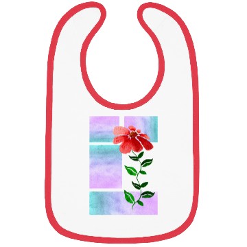 Discover Watercolor Flower Design Bibs