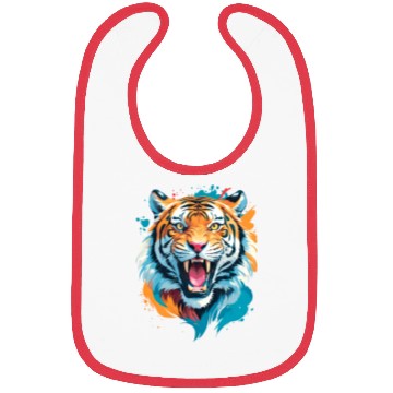 Discover Colorful Tiger Face Bibs