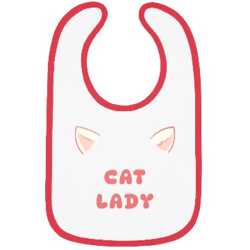 Discover Cute Cat Lady Bibs with Kitty Ears for Cat Lover
