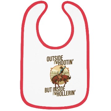 Discover Cowboy Hootin' & Hollerin Bibs