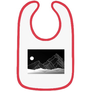 Discover mountain moon Bibs