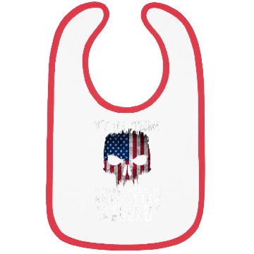 Discover Patriot Skull US Flag USA Constitution Needs To Bibs