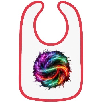 Discover Neon color ai particles Bibs