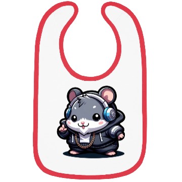 Discover Gray Hip Hop Hamster Bibs