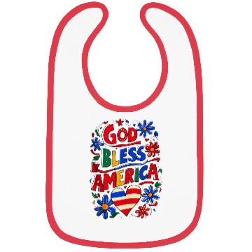 Discover God Bless America Bibs
