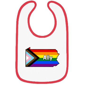 Discover Pennsylvania Pride Ally Progress Flag Bibs