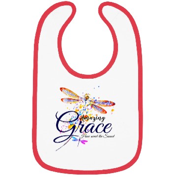 Discover Amazing Grace Dragonfly splatter Bibs