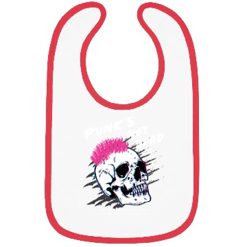 Discover Punks Not Dead - Skull Punk Rock Music - Old Bibs
