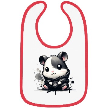 Discover Charcoal Hip Hop Hamster Bibs