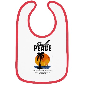 Discover Seek Peace Summer Beach Bibs