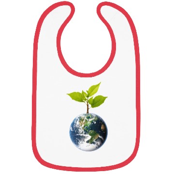 Discover Planet Earth with beautiful freshness growth tree Bibs
