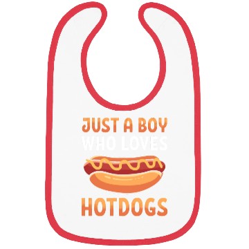 Discover Just a Boy Who Loves Hotdogs Bibs