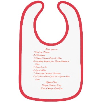 Discover Father's Day Red Bibs