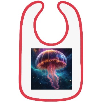 Discover Cosmic Jellyfish Dance Bibs