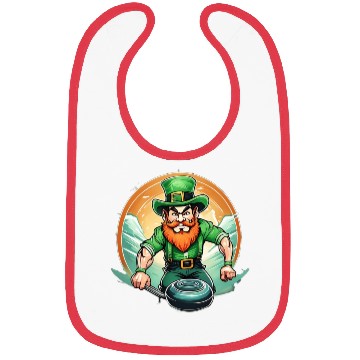 Discover St. Patrick's Day Shamrock St Paddy's Day Curling Bibs