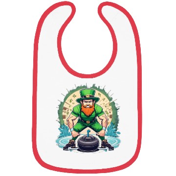 Discover St. Patrick's Day Shamrock St Paddy's Day Curling Bibs