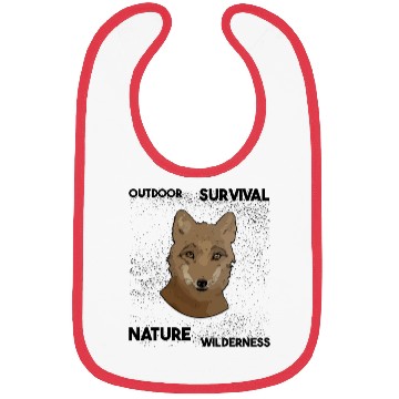 Discover cute fox wilderness nature outdoor Bibs