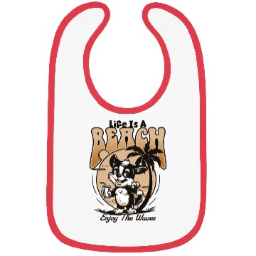 Discover Life is a Beach Enjoy the Waves Bibs