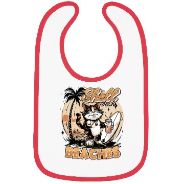 Discover Shell Yeah Beaches Cool Summer Vibes Bibs