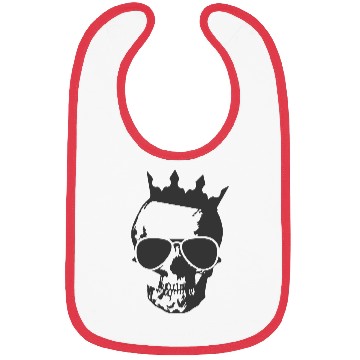 Discover King Skull with shades Bibs
