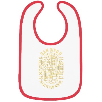 Discover San Diego Registered Nurse Graphic Design Bibs