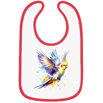 Discover Cockatiel in Flight Bibs