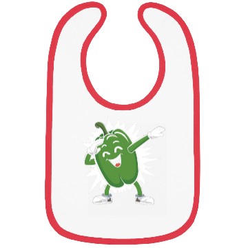 Discover Green Bell Pepper Dabbing Bibs