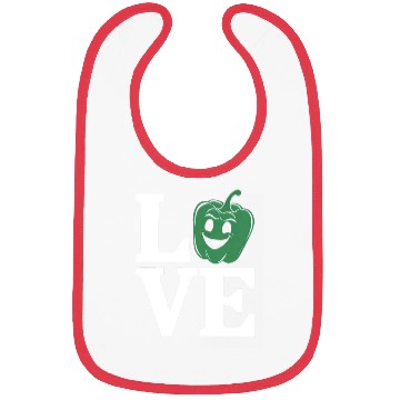 Discover Bell Pepper Love Green Bibs