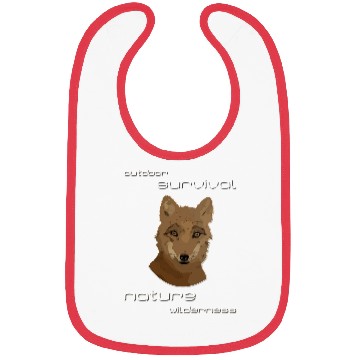 Discover cute fox wilderness nature outdoor Bibs