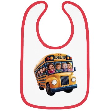 Discover School Bus Adventures Bibs