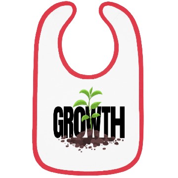 Discover Growth Typography Design Bibs