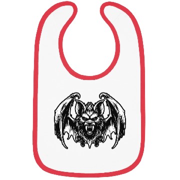 Discover Dark Art Bat Beast with Wings Animal Horror Grunge Bibs
