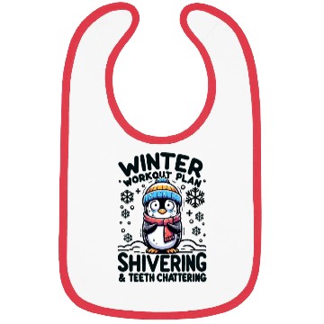 Discover Winter Workout Plan Cute Penguin Bibs