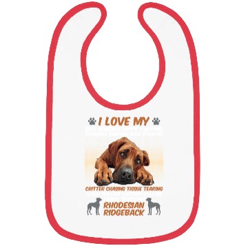 Discover Ridgeback Owner I LOVE MY RHODESIAN RIDGEBACK Bibs