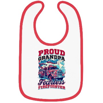 Discover Firefighter Grandpa Fearless Firefighter Bibs